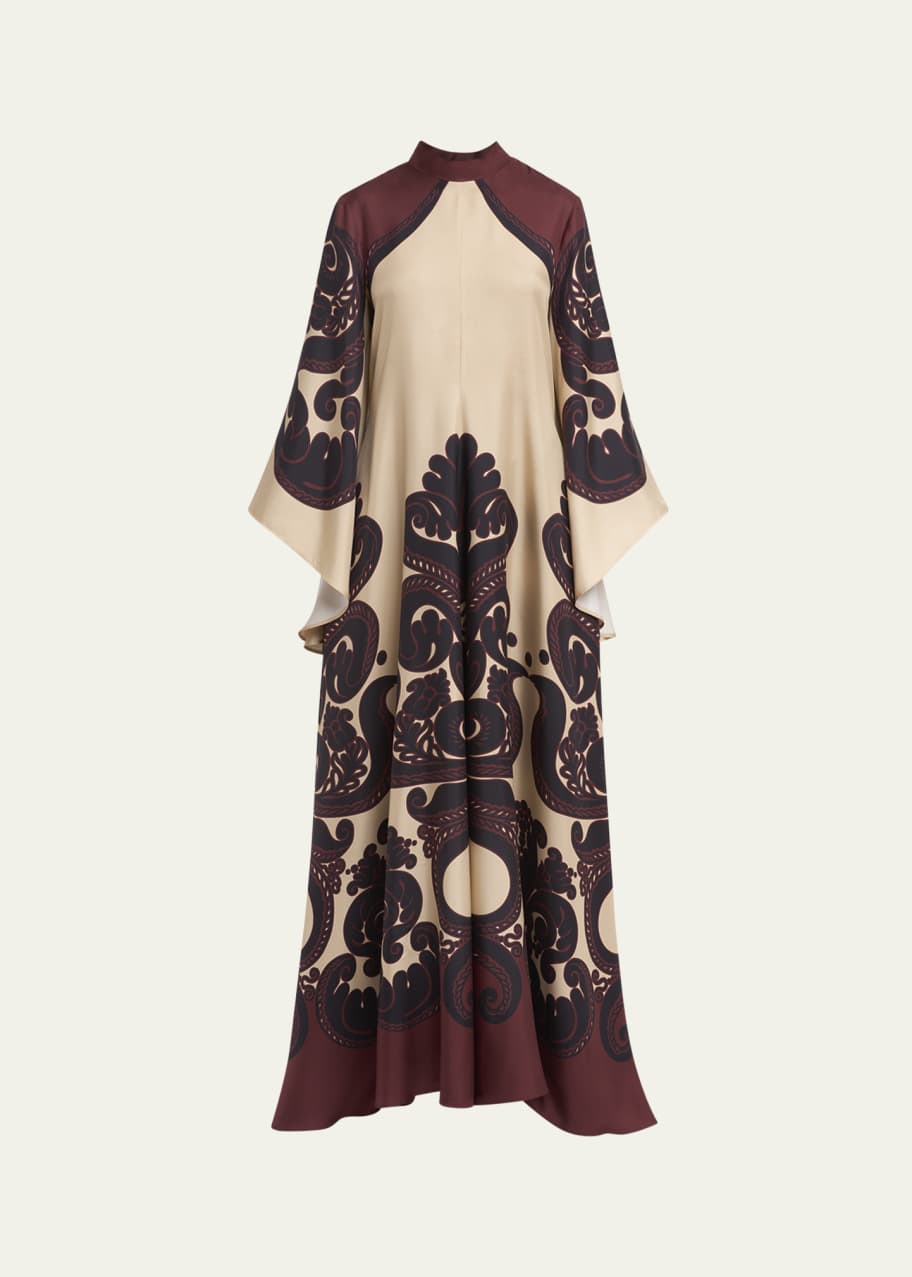 La DoubleJ Magnifico Neck-Sash Placee Silk Dress - Bergdorf Goodman