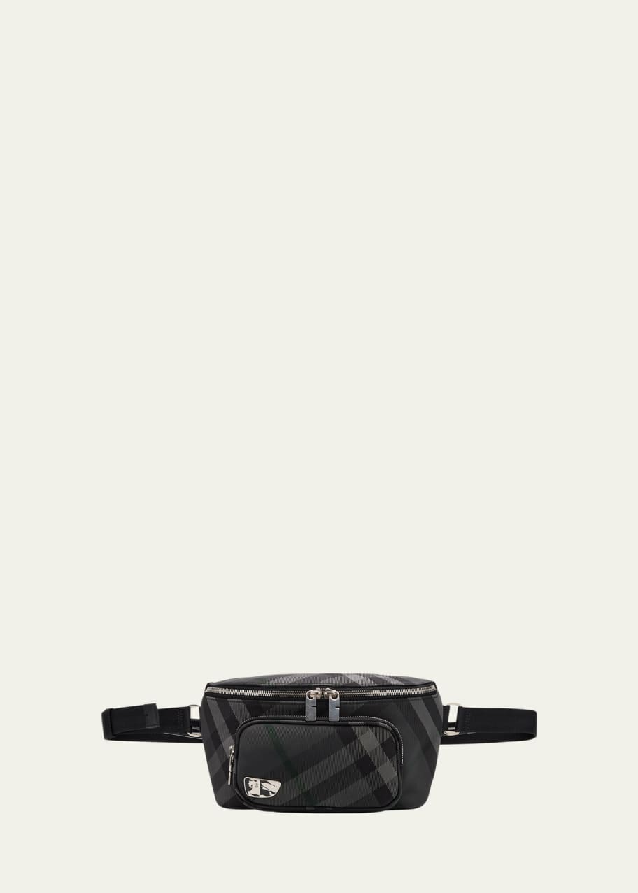 【BURBERRY】GRID BELT BAG Grid Belt Bag in Charcoal - Men | Burberry® Official