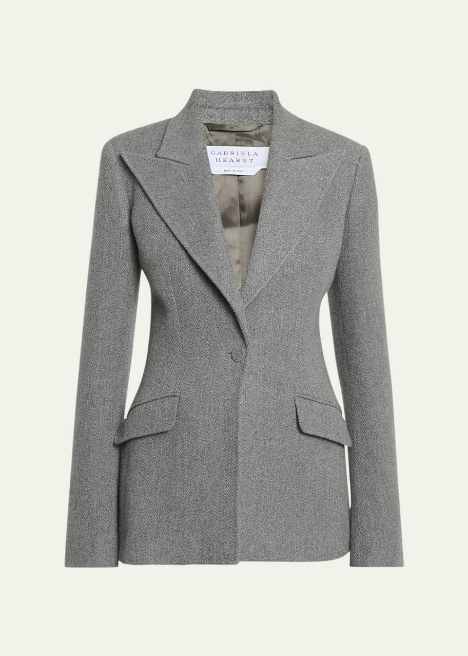 Image 1 of 1: Leiva Single-Breasted Blazer