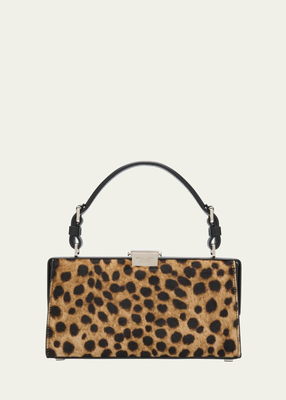 Image 1 of 1: Gwyneth Cheetah Calf Hair Shoulder Bag