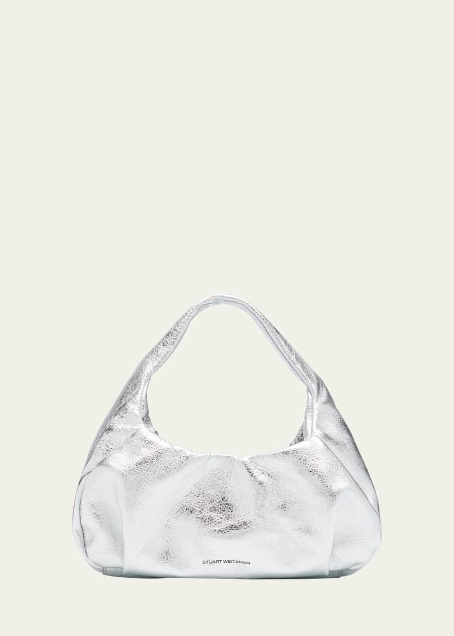 Image 1 of 1: The Moda Mini Metallic Leather Hobo Bag