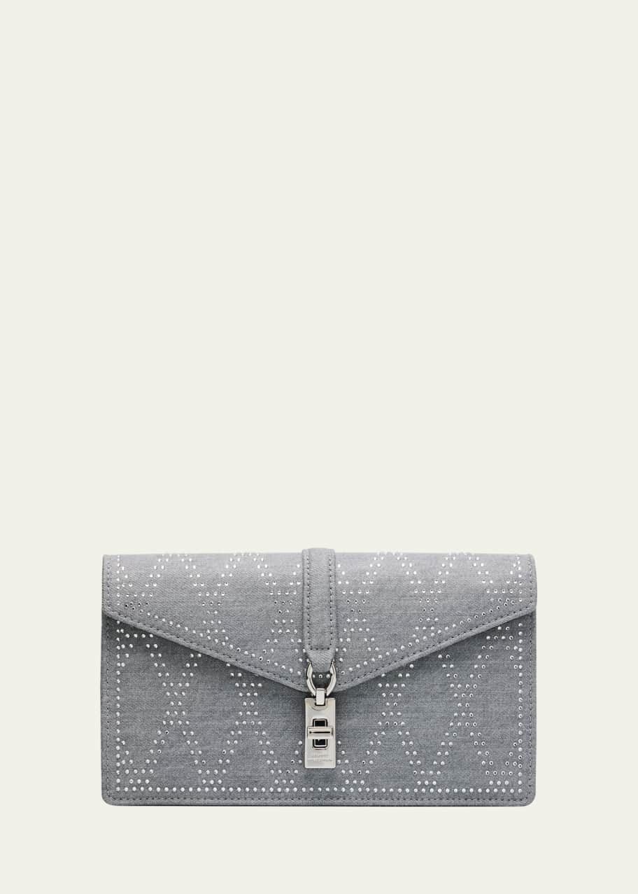 Image 1 of 1: Milan Envelope Crystal Clutch Bag