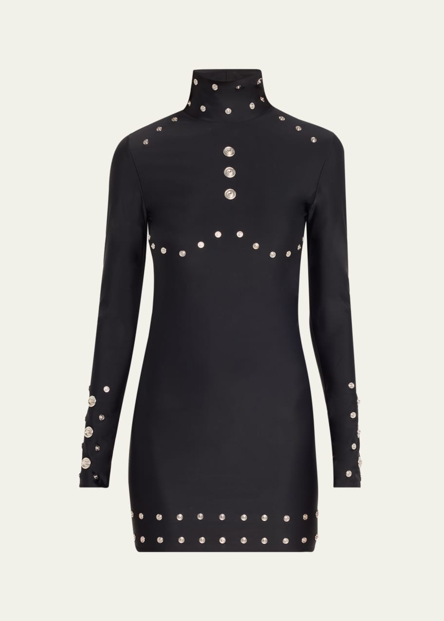 coperni mini dress NEW Coperni PARIS Black Sequin Mesh mini Dress xs