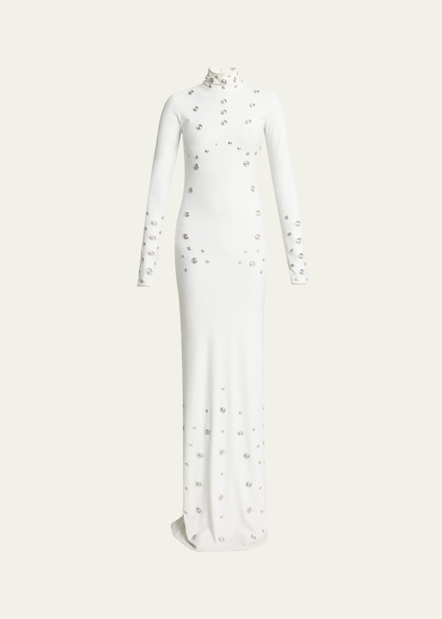 Coperni Long Sleeve Snaps Dress
