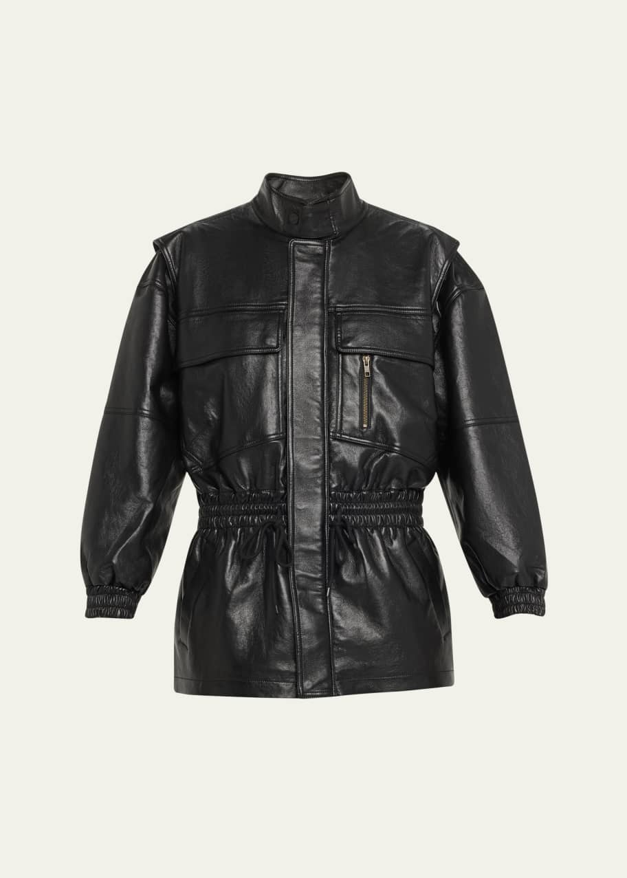 Image 1 of 1: The Carry All Faux Leather Parka