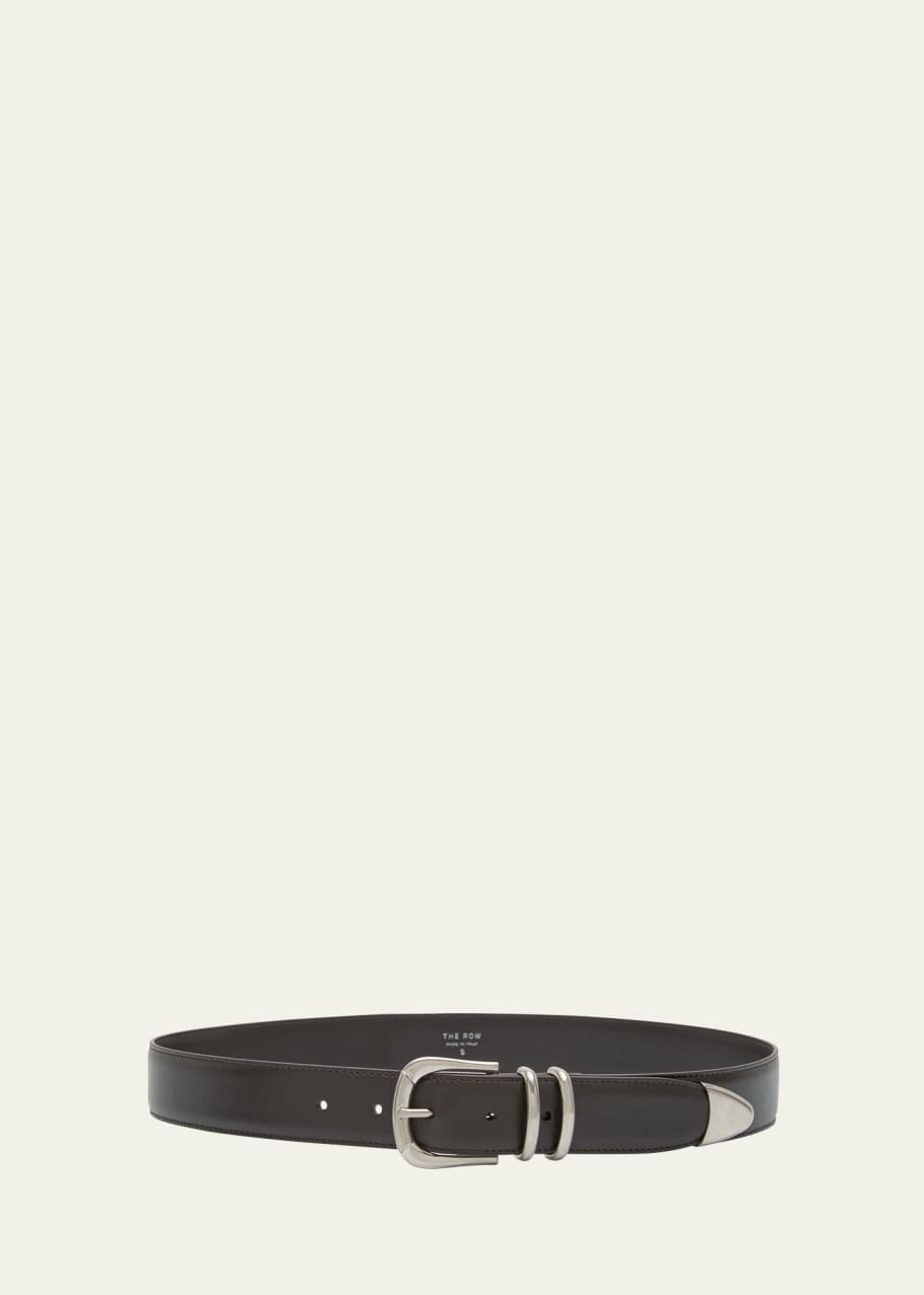 ハンドバッグ 25FW THE ROW Vintage leather belt The Row - Vintage Black Leather Belt | Mitchell Stores