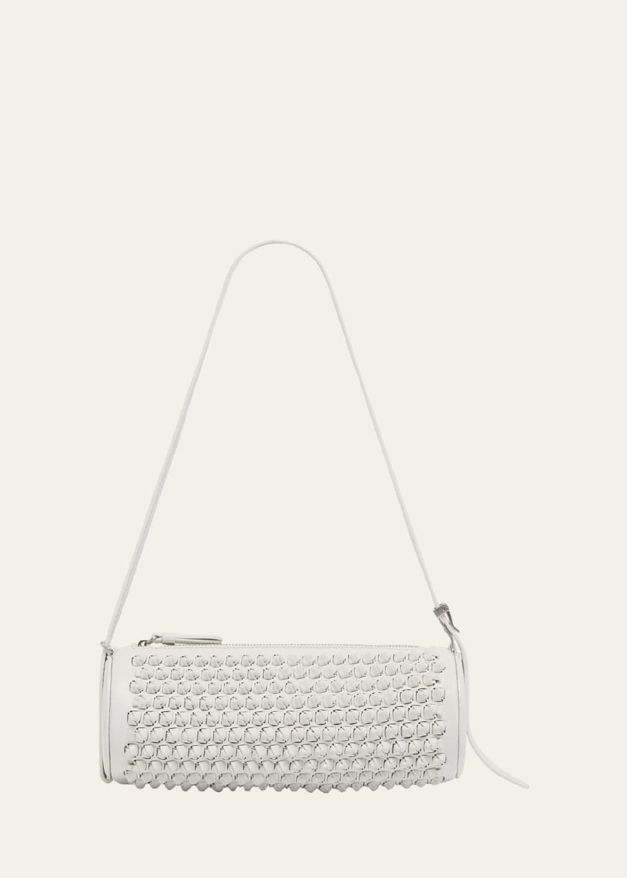 Image 1 of 1: Silo Woven Napa Leather Shoulder Bag