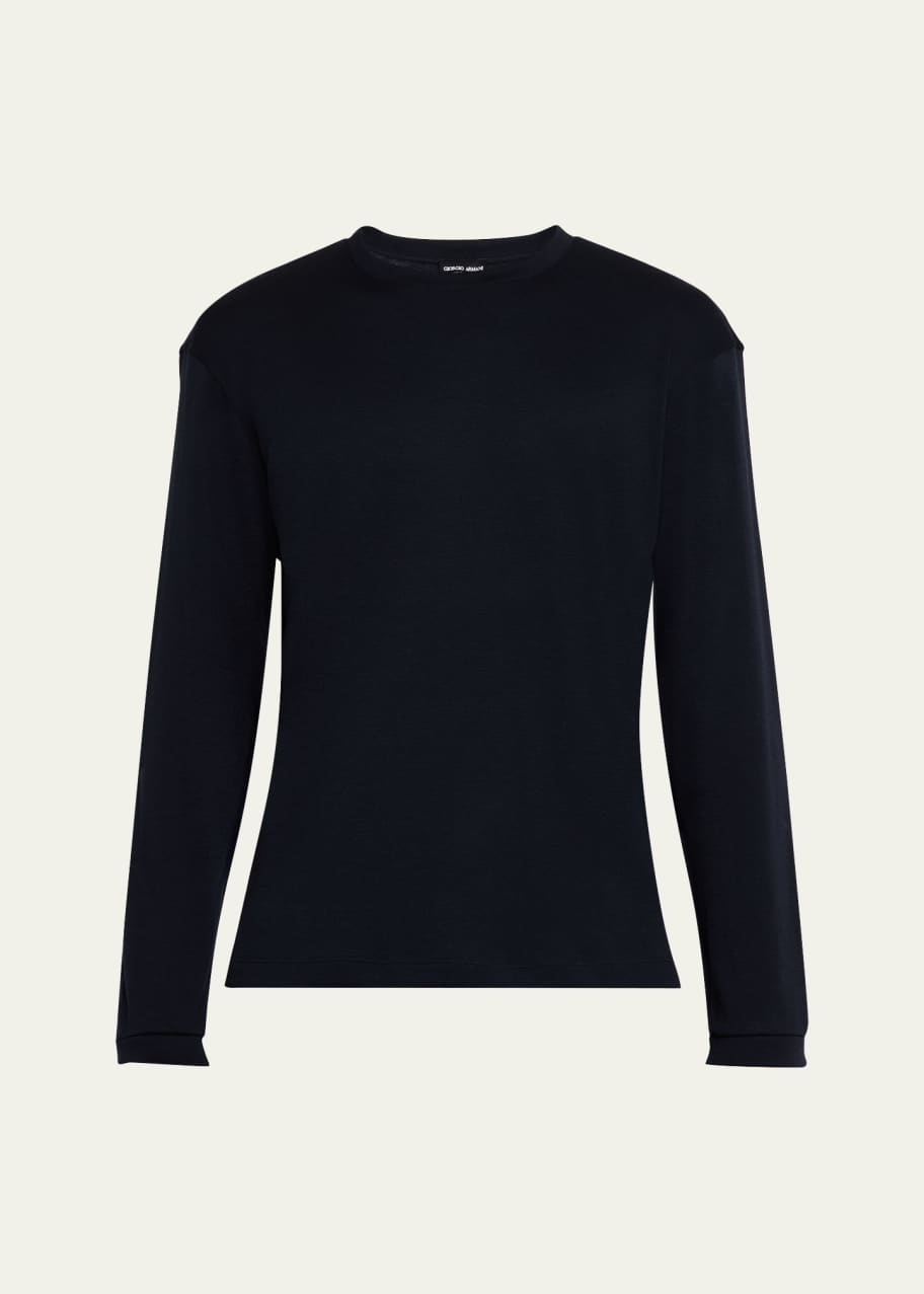 Image 1 of 1: Men's Cashmere Crewneck Sweater