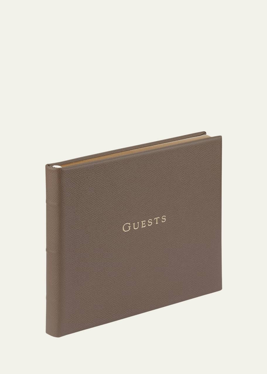 Image 1 of 1: Leather Guest Book