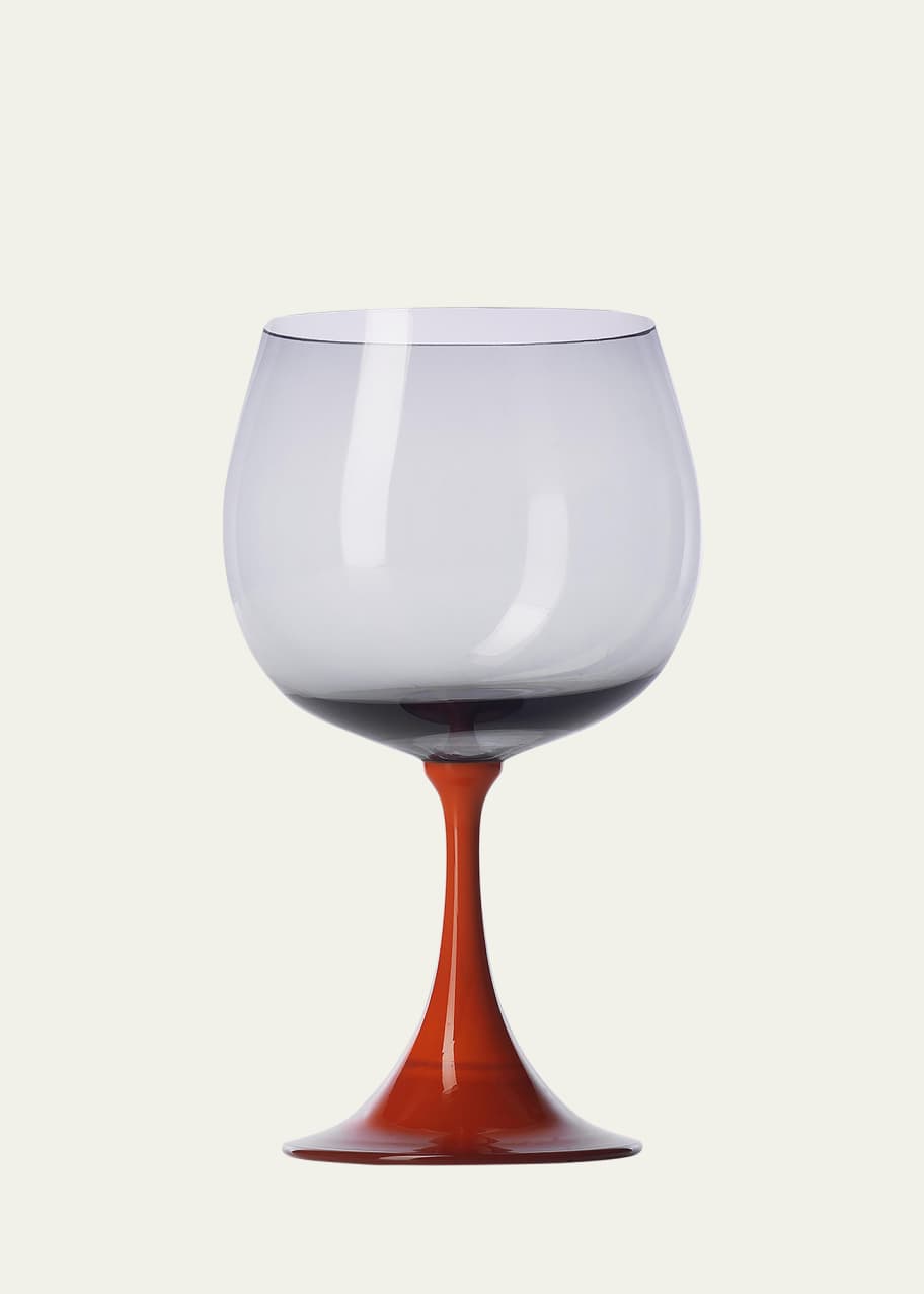 Image 1 of 1: Burlesque Coral /Grey Wine Glass, 29 oz.