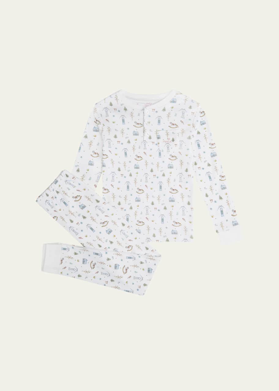 Image 1 of 1: Girl's Sugar Plum Fairies Henley Pajamas, Size 2-6