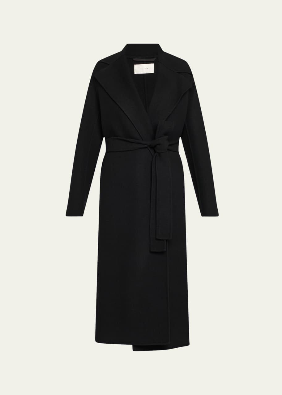 THE ROW Malika Belted Long Wrap Coat - Bergdorf Goodman