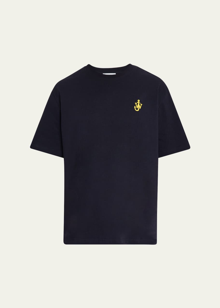 Image 1 of 1: Men's Embroidered Anchor T-Shirt