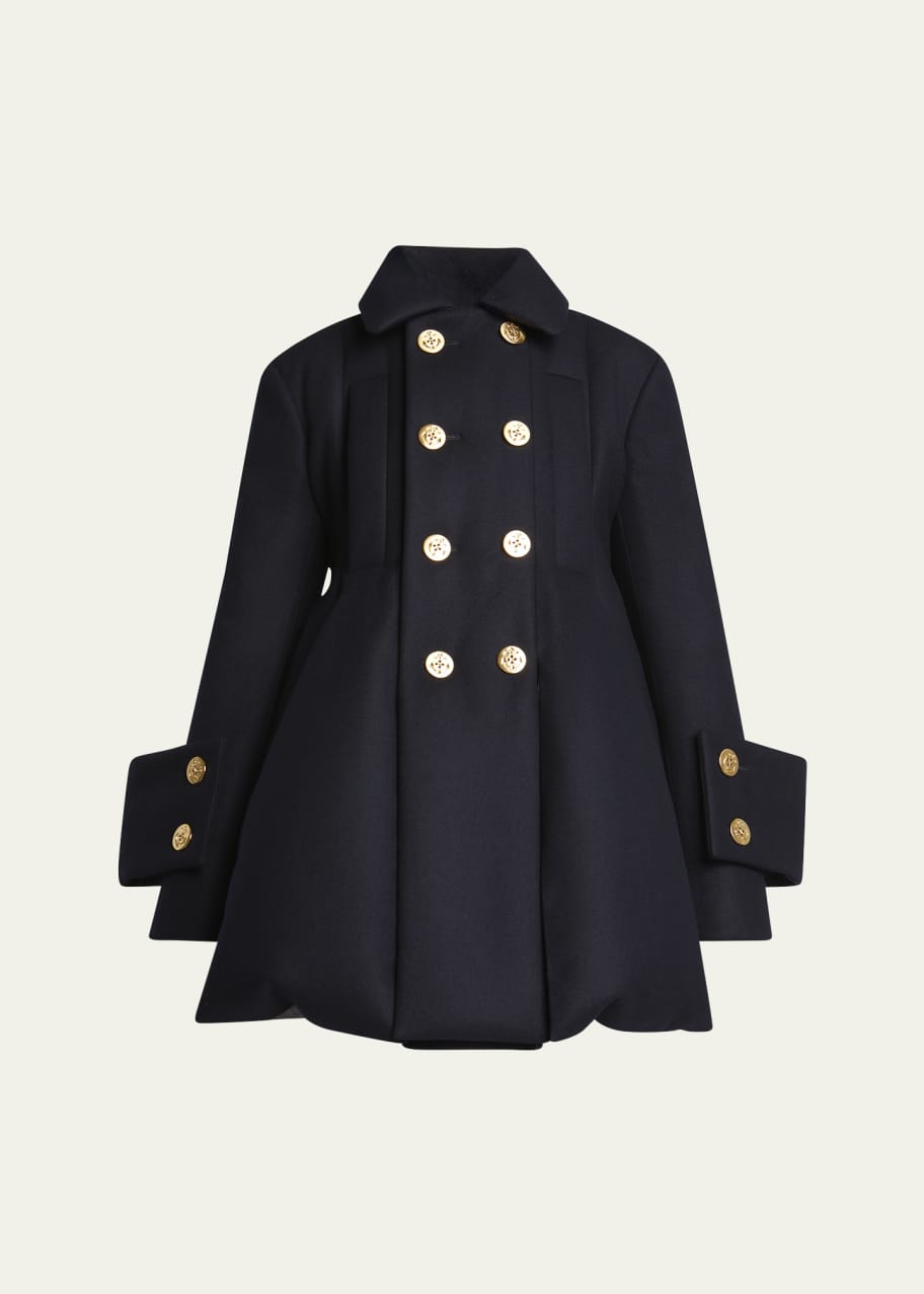 入園入学祝い Padded Double-Breast SACAI Wool Goodman Bergdorf - Coat ジャケット・アウター