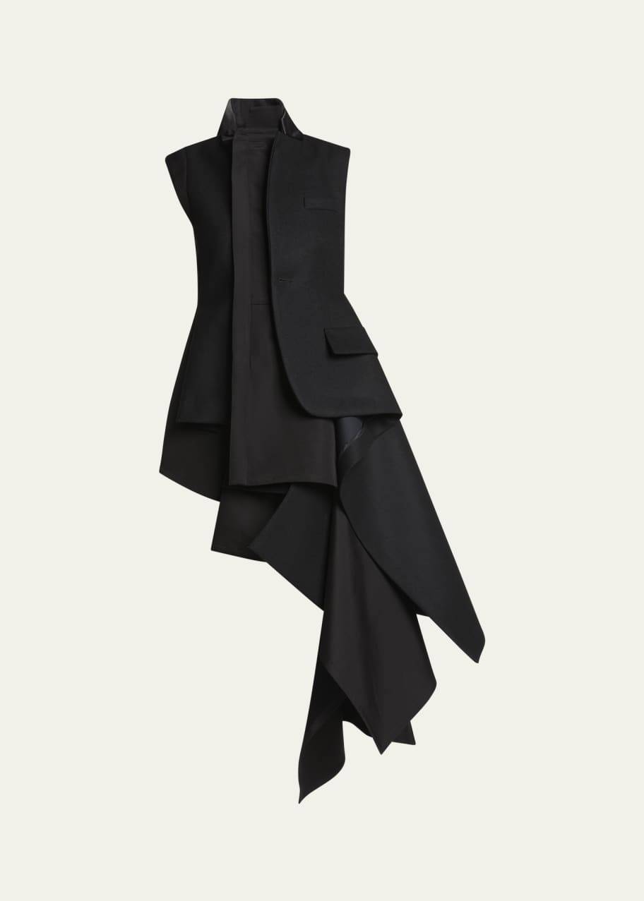 knee length dresses for ladies sacai layer-detail mini dress – MDE