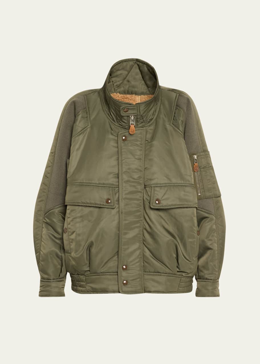 有名な高級ブランド R13 Ribbed Flight Bomber Jacket - Bergdorf Goodman ジャケット・アウター