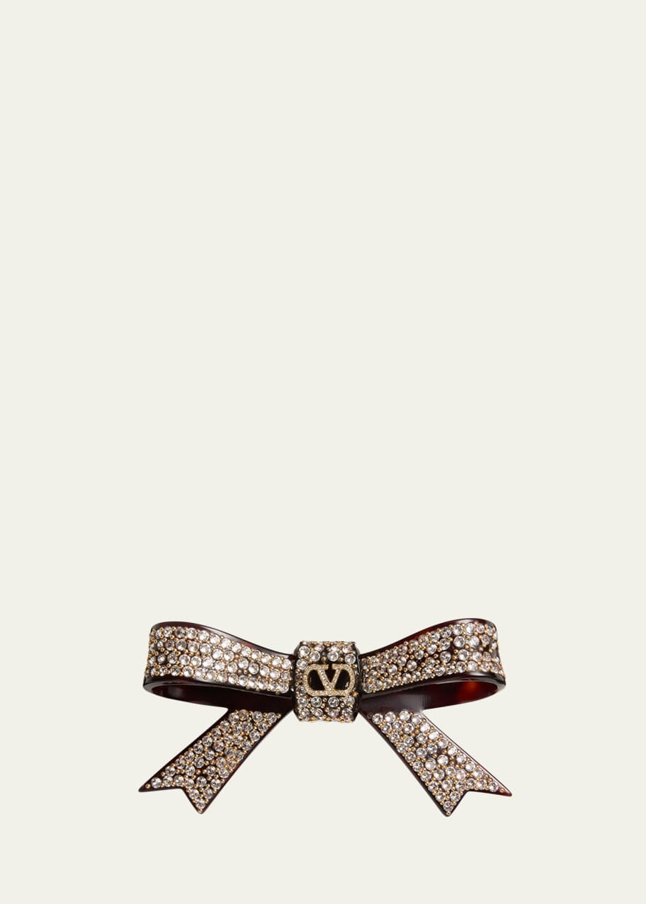 Image 1 of 1: VLOGO Crystal Bow Barrette