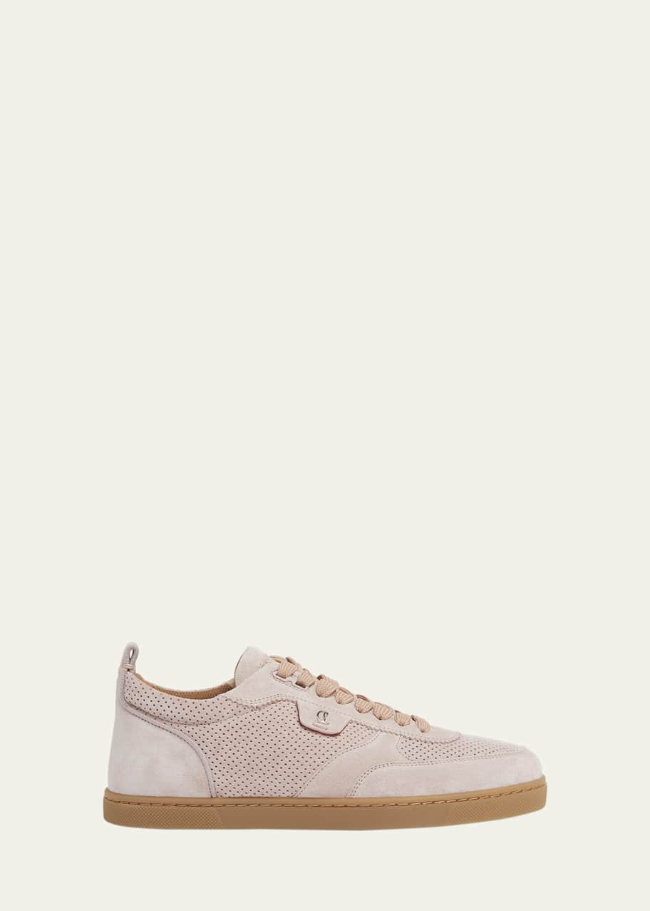 Image 1 of 1: Tutti Donna Suede Red Sole Sneakers