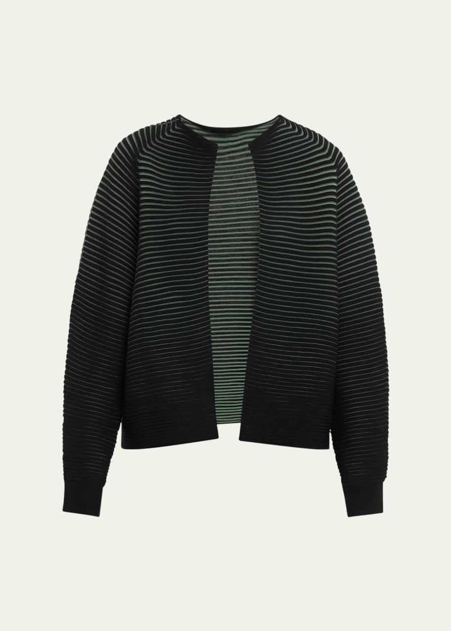 海外最新 Front Open Miyake Issey Circle Bergdorf - Cardigan Wool Knit トップス