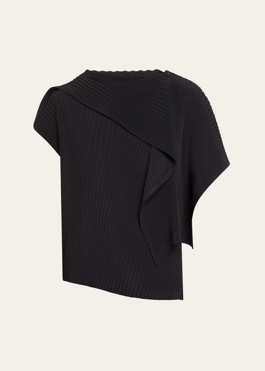 トップス ISSEY MIYAKE VIGOR PLEATS SOLID Black Vigor Pleats Solid Blouse by ISSEY MIYAKE on Sale