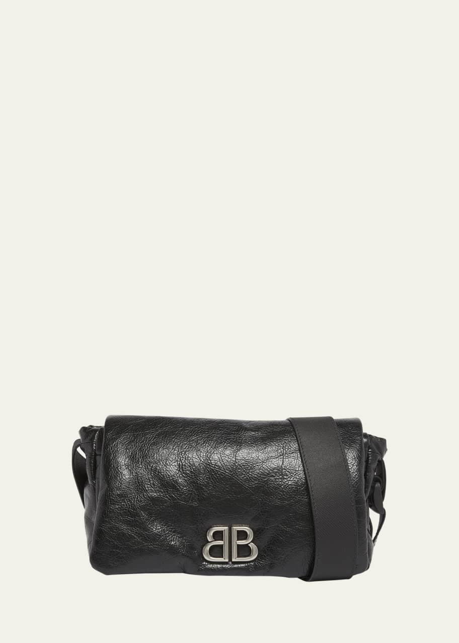 Balenciaga Men's Monaco Leather Messenger Bag - Bergdorf Goodman