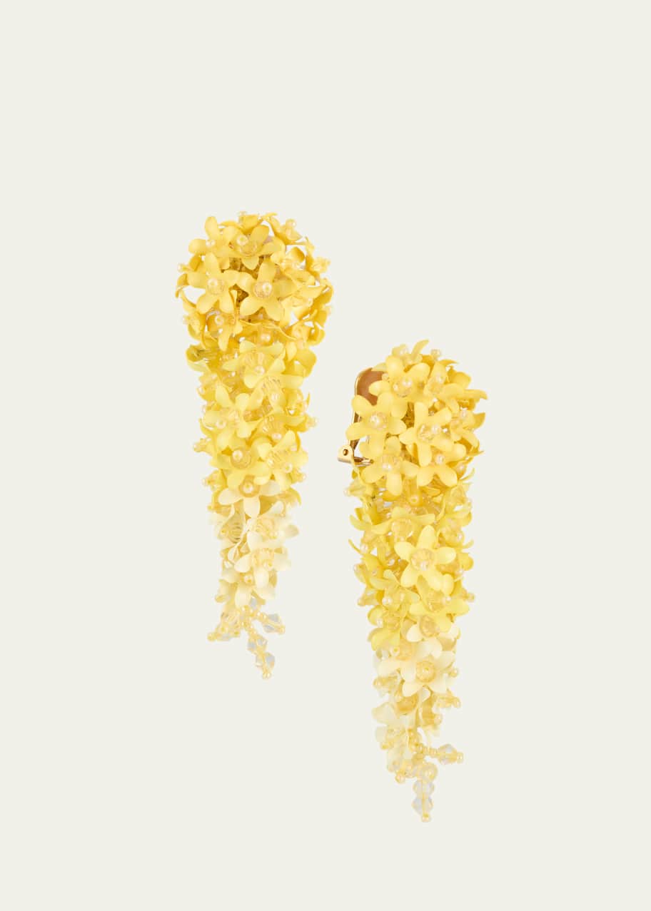 Image 1 of 1: Crawling Flower Cascade Earrings