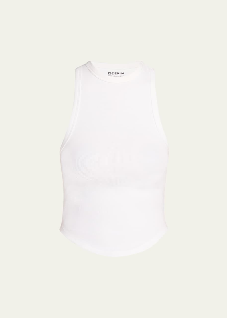 Image 1 of 1: Curve Rib-Knit Tank Top