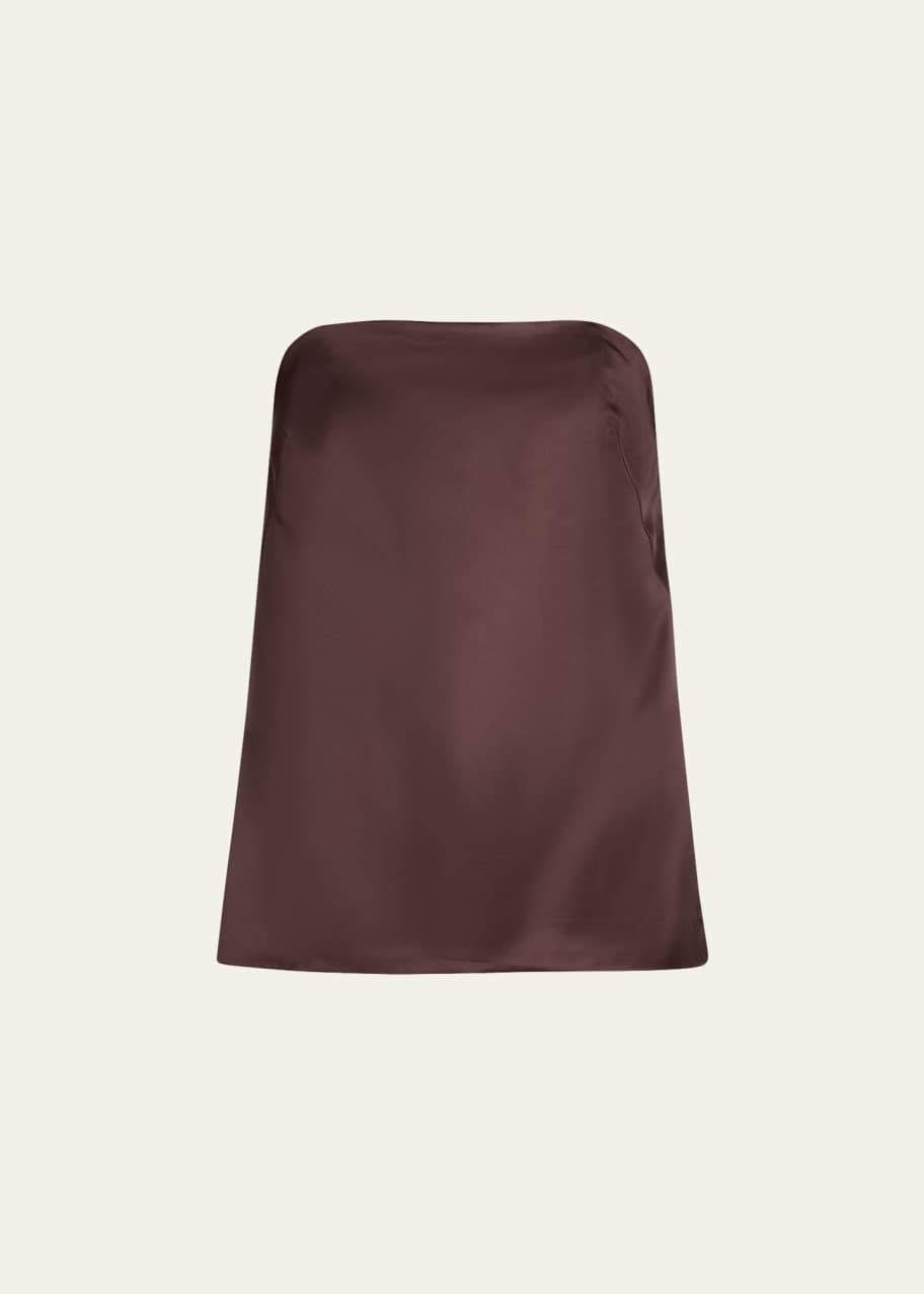 Image 1 of 1: Ani Strapless Satin Top