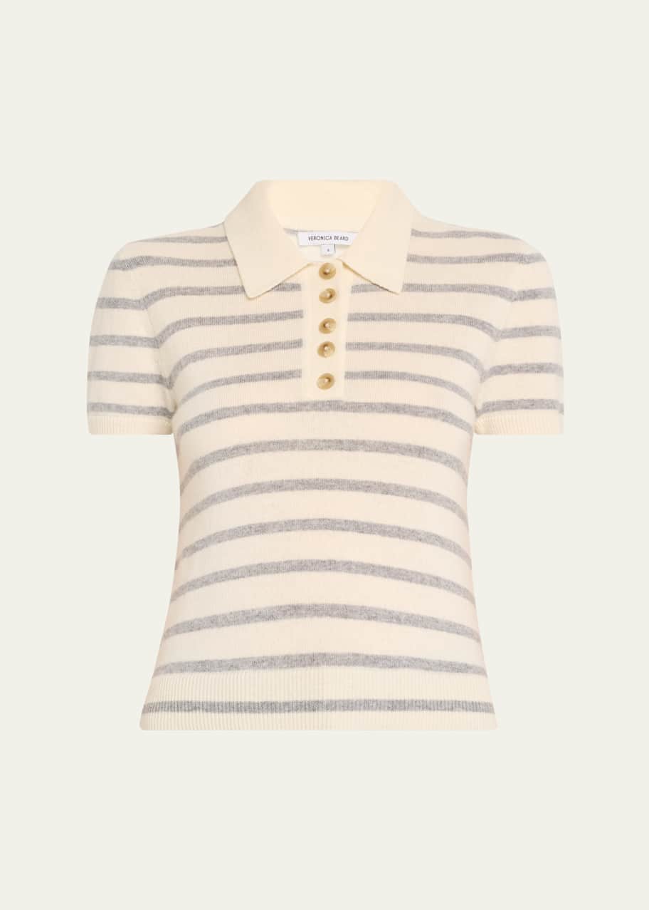 Image 1 of 1: Brandt Cashmere Polo Top