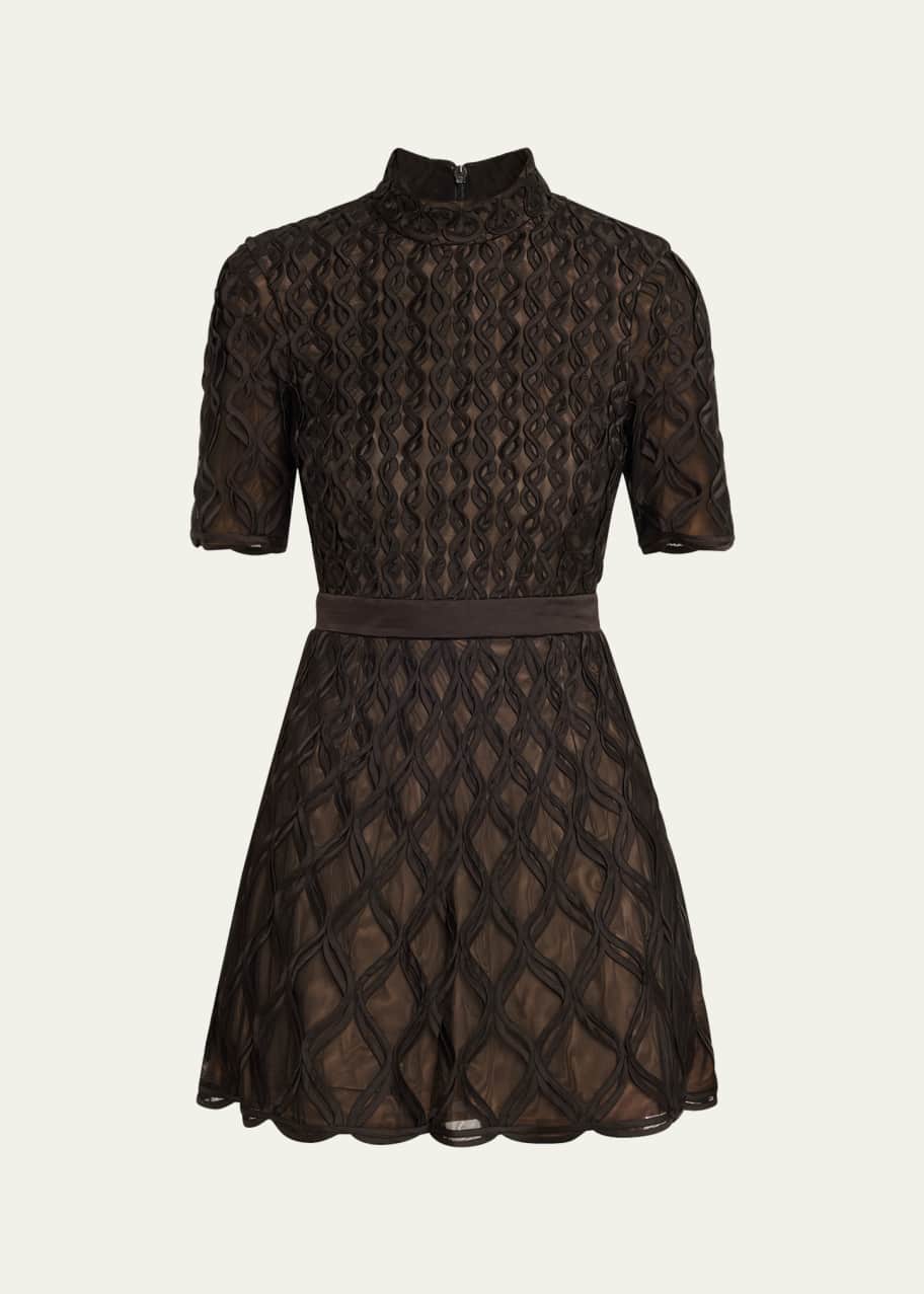 SIMKHAI Costina Short-Sleeve Mini Dress - Bergdorf Goodman