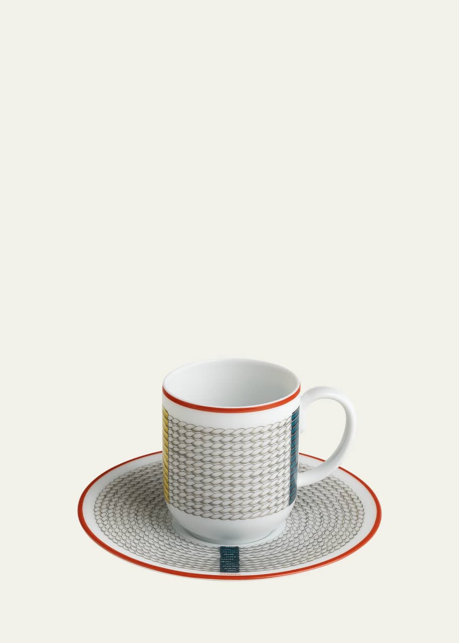 Image 1 of 1: Tressages Equestres Coffee Cup and Saucer