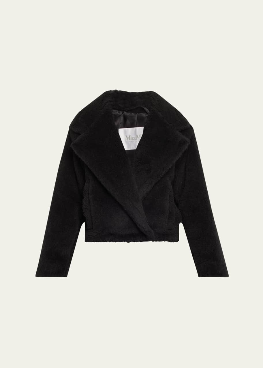 Image 1 of 1: Oggeri Short Alpaca Wool Teddy Coat
