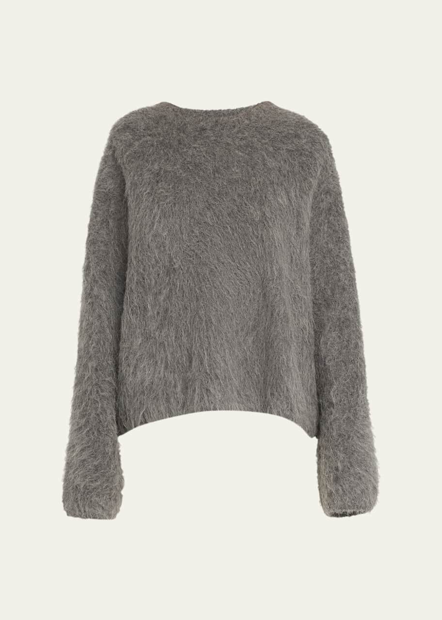 Toteme Boxy Alpaca Knit Sweater - Bergdorf Goodman