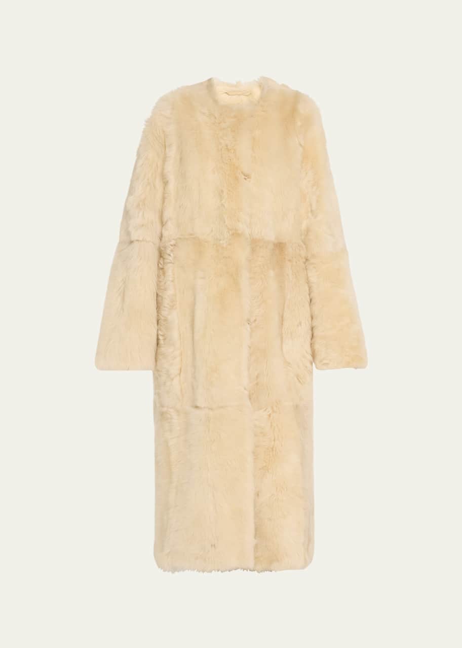 Toteme Silky Shearling Coat - Bergdorf Goodman
