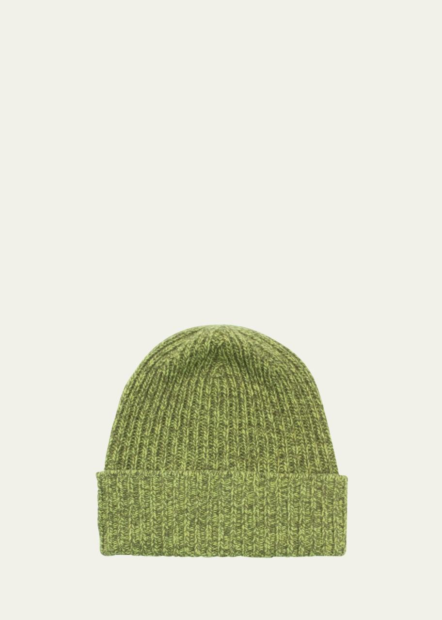 Portolano Knit Cashmere Beanie Bergdorf Goodman Portolano Flower Cashmere Knit Beanie w/ Pompom - Bergdorf  main image 3