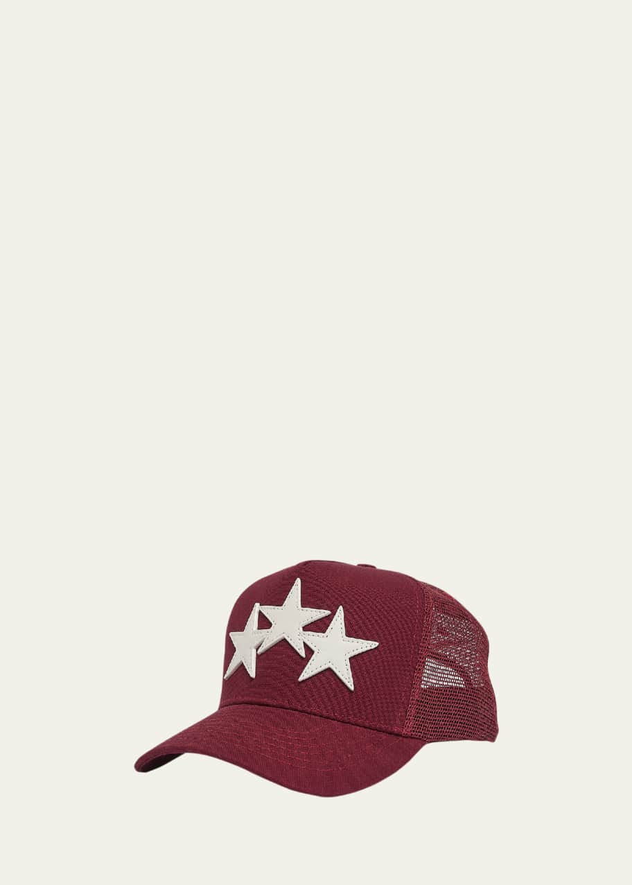 AMIRI Black 3 Star Trucker Cap - Hats - Free Shipping