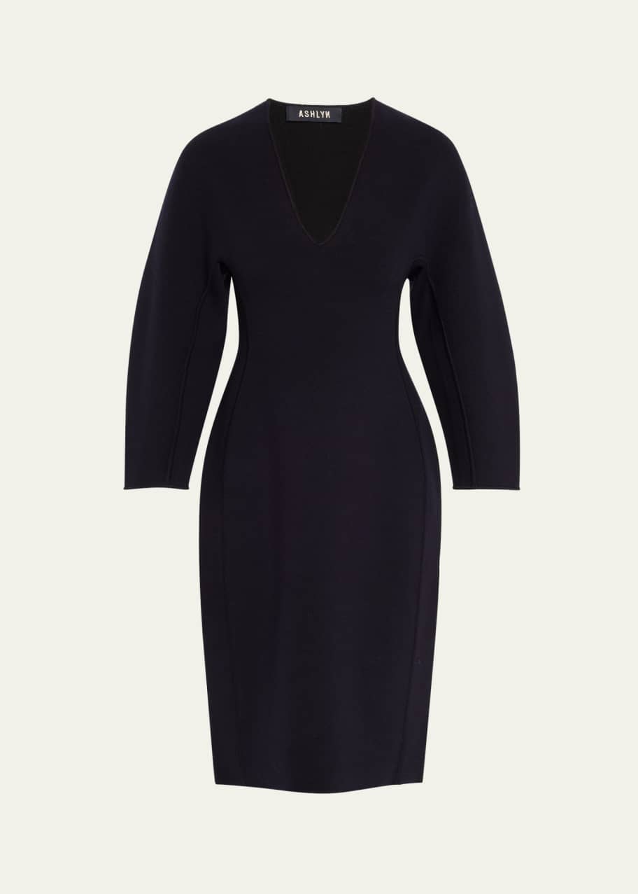 Image 1 of 1: Henry Wool Midi Dress