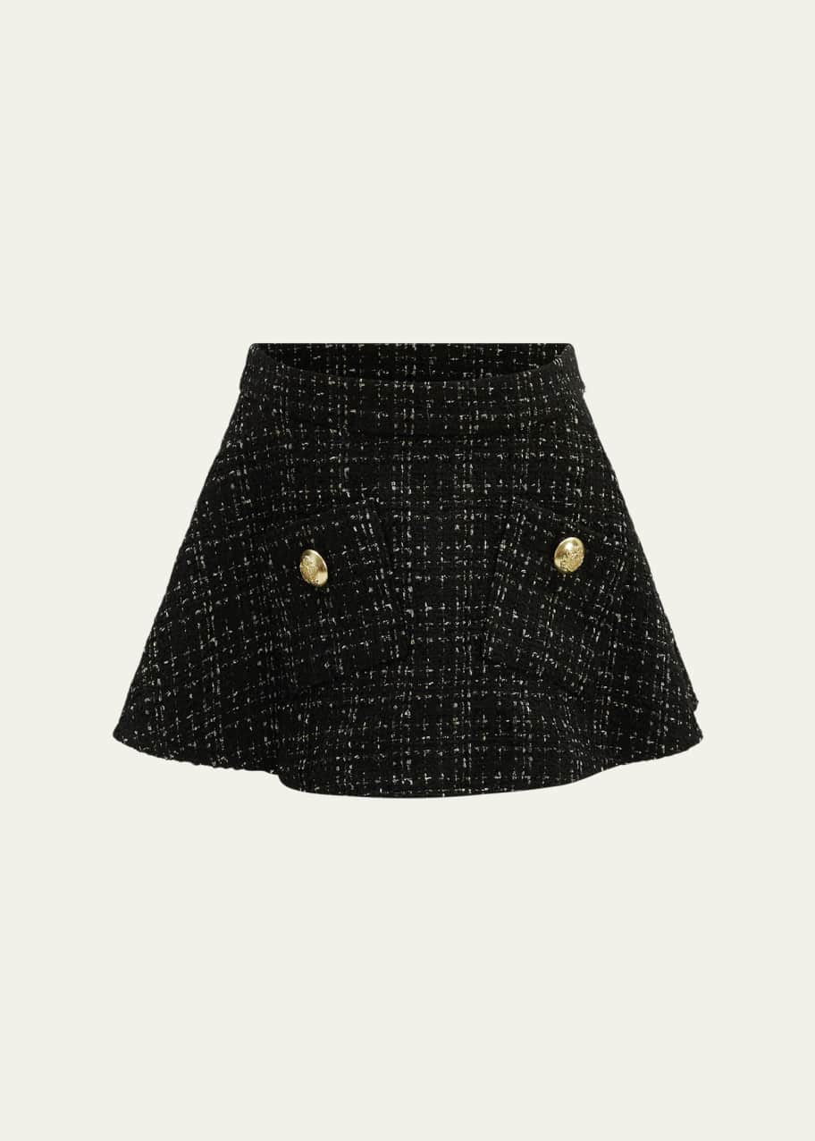 Image 1 of 1: Girl's Pheobe Boucle Mini Skirt, Size 8-14