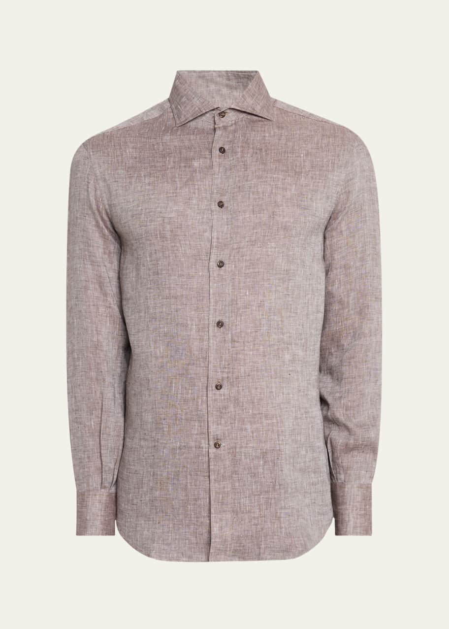 Image 1 of 1: Men's Linen Sport Shirt