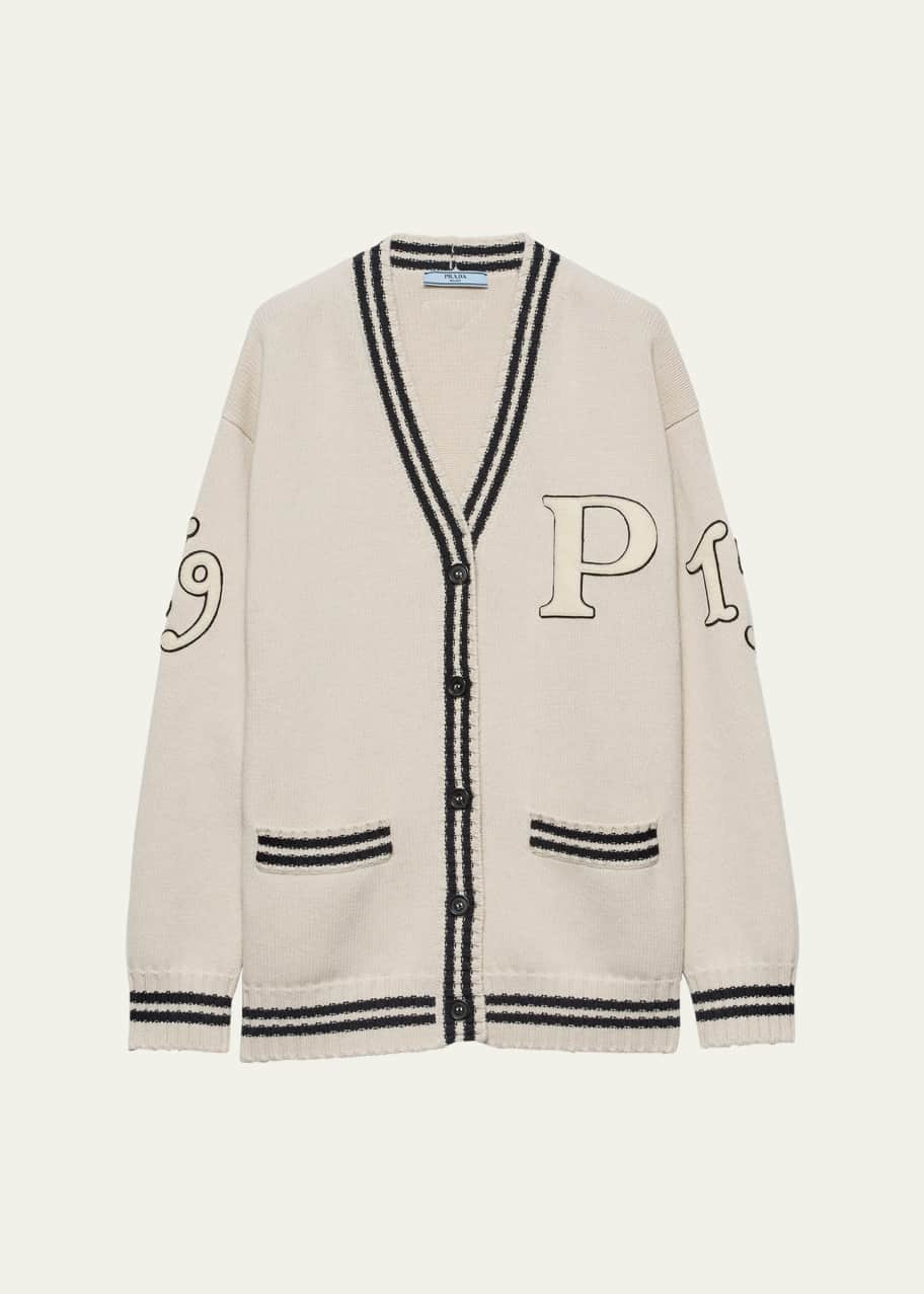 驚きの安さ Cardigan Cashmere Wool Oversized Prada - Goodman Bergdorf トップス