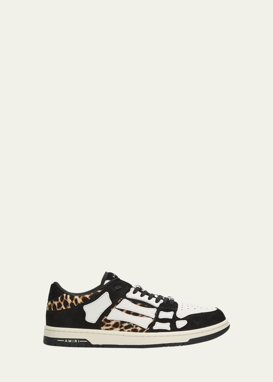 Amiri Men's Leopard Skel Low-Top Sneakers - Bergdorf Goodman