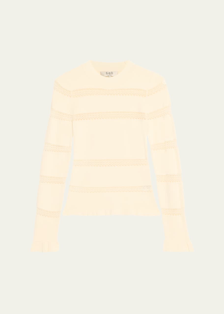 Image 1 of 1: Devon Long-Sleeve Knit Top