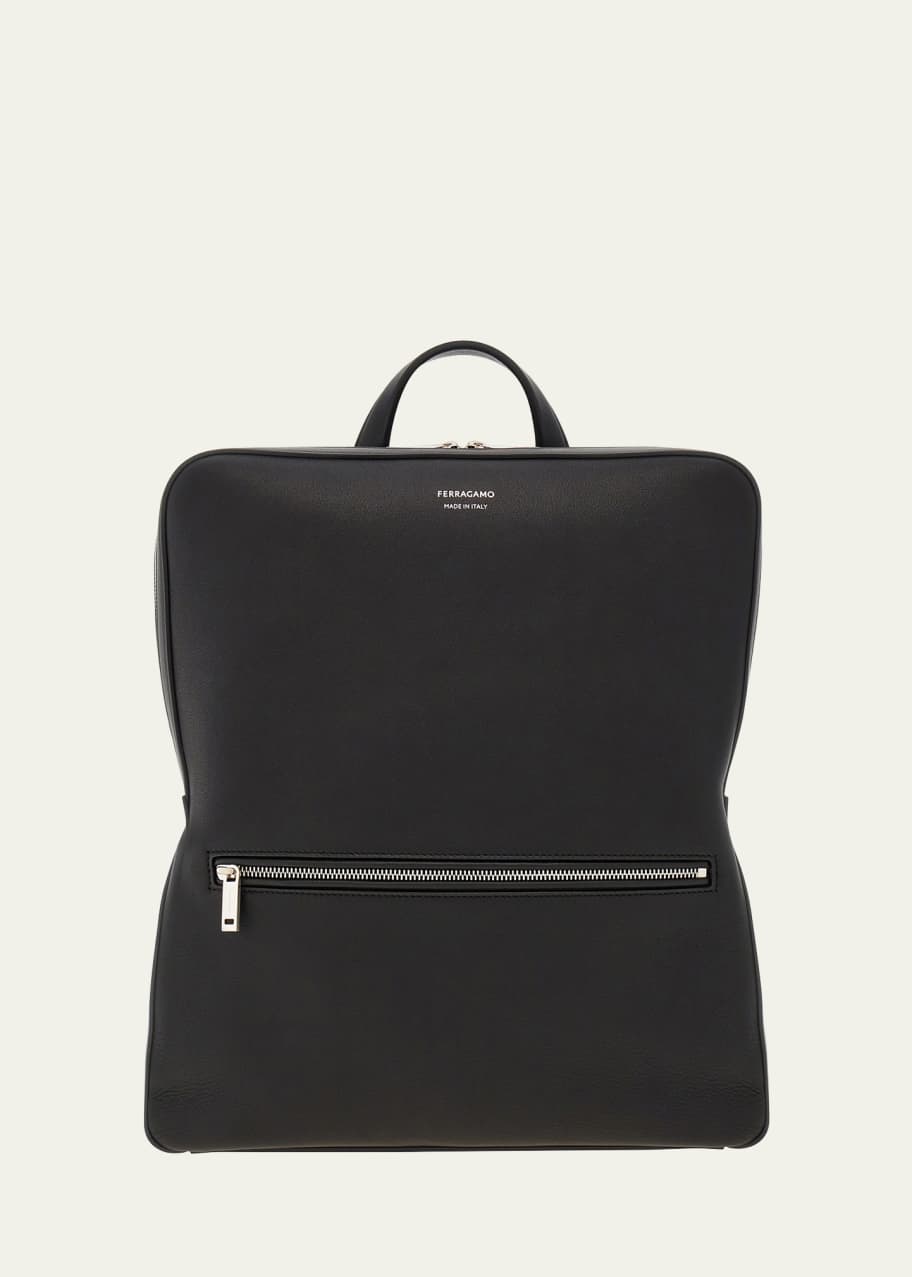 Image 1 of 1: Men's Leather Backpack