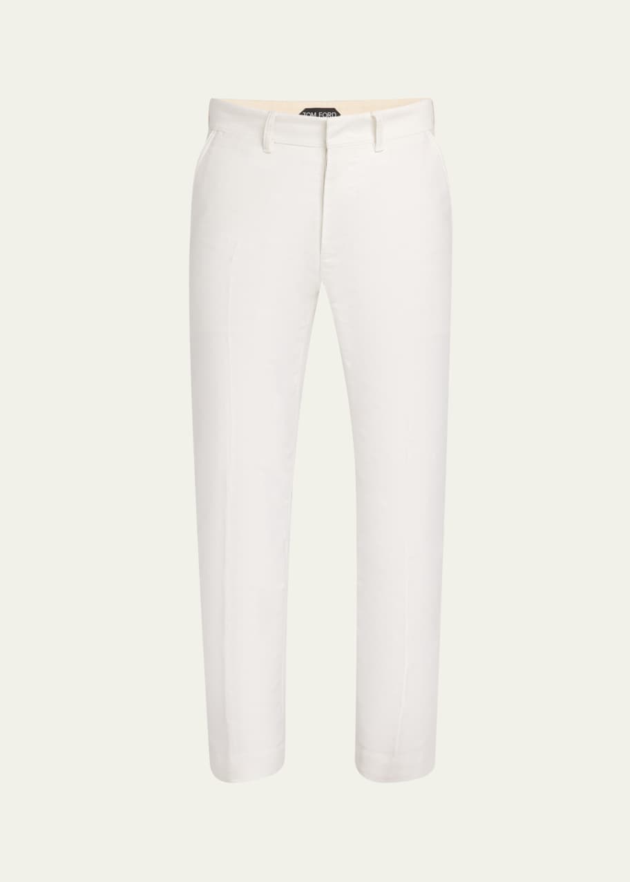 TOM FORD Men's Brushed Cotton-Satin Chino Pants - Bergdorf