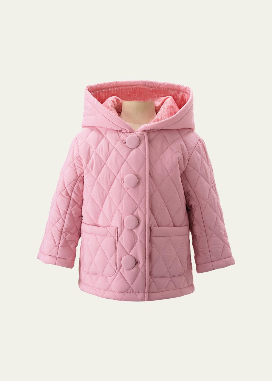 Rachel Riley Girl's Hooded Quilted Jacket, Size 6M-24M - Bergdorf Goodman