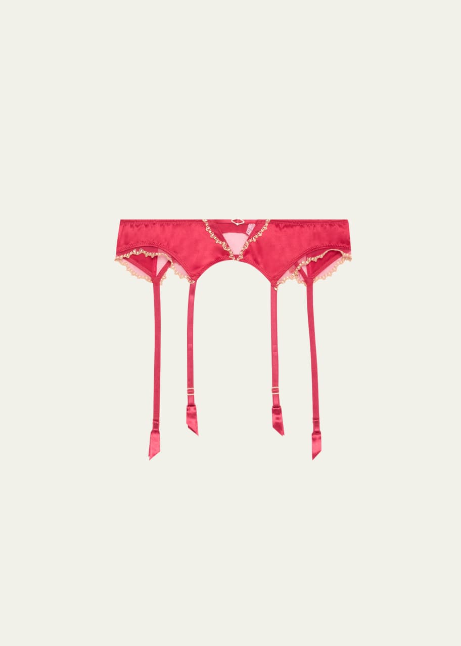 Image 1 of 1: Eblouissante Icone Embroidered Suspender Belt