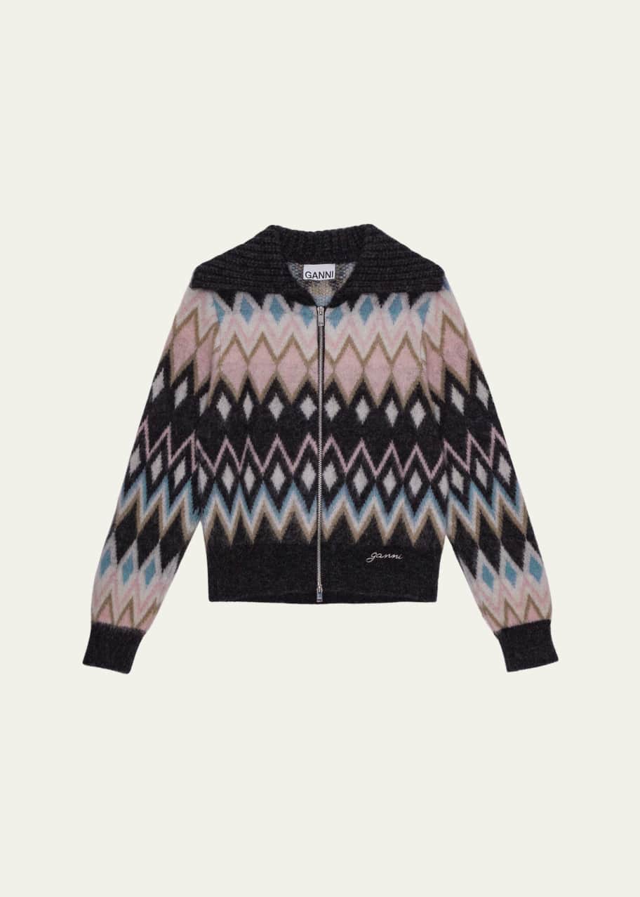 Image 1 of 1: Fine Brushed Alpaca Cardigan