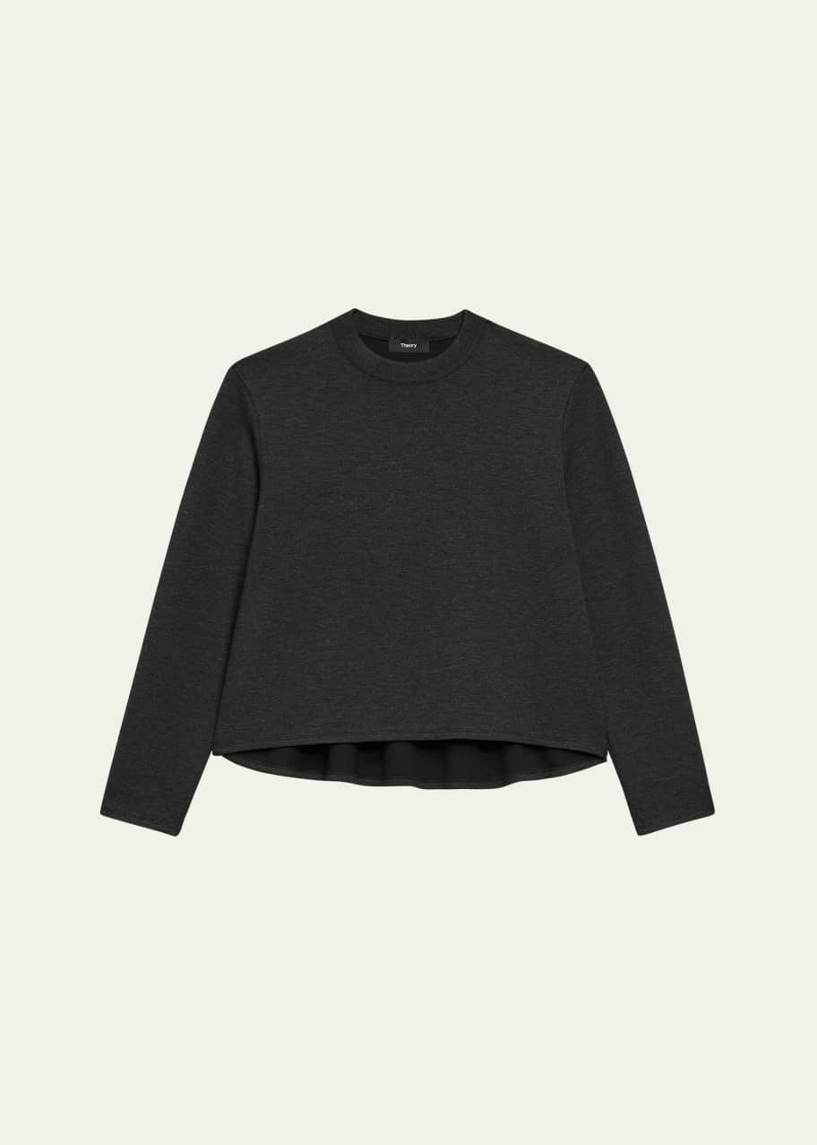 Image 1 of 1: A-Line Crewneck Pullover