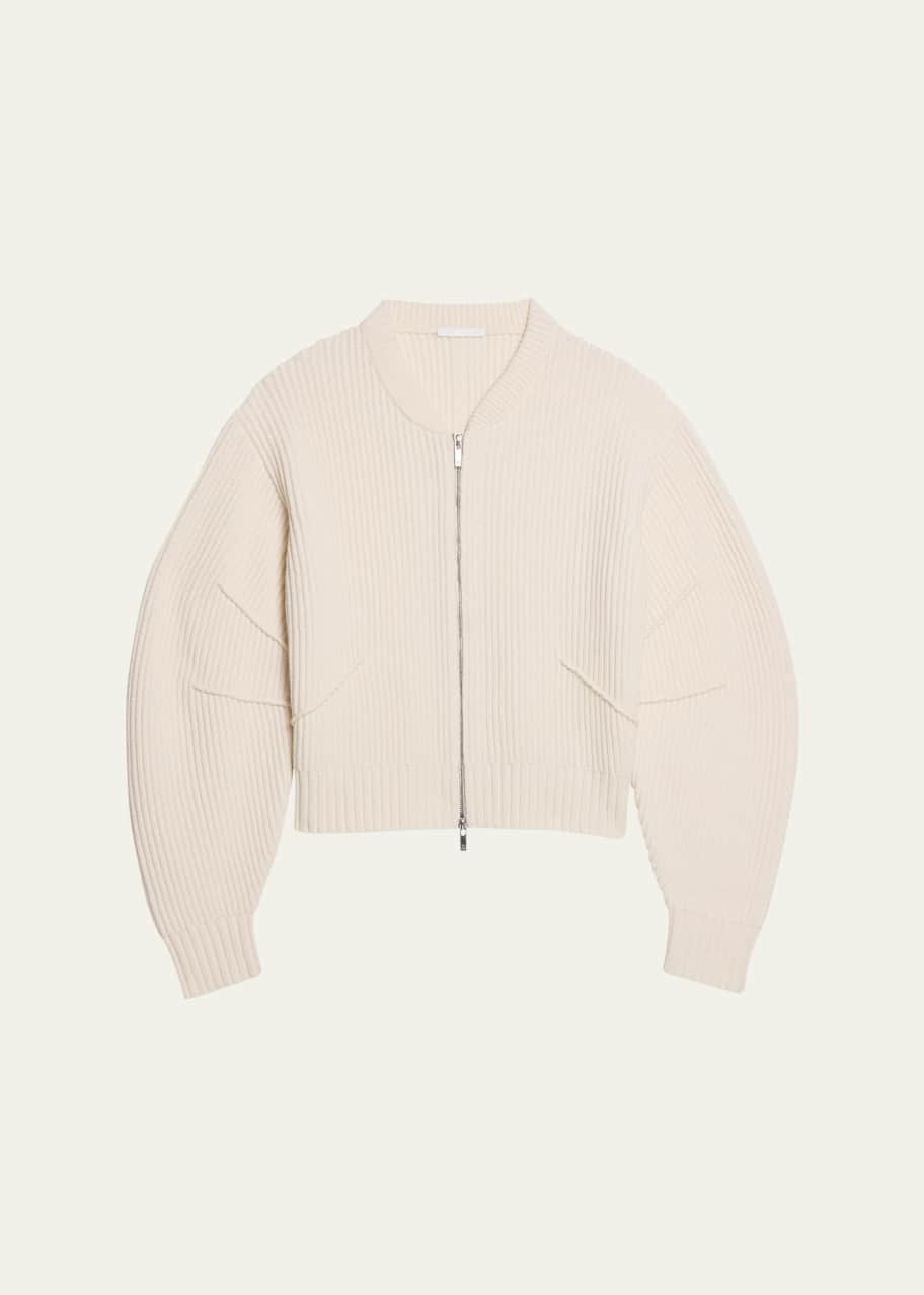 Image 1 of 1: Apex Woolen Full-Zip Cardigan