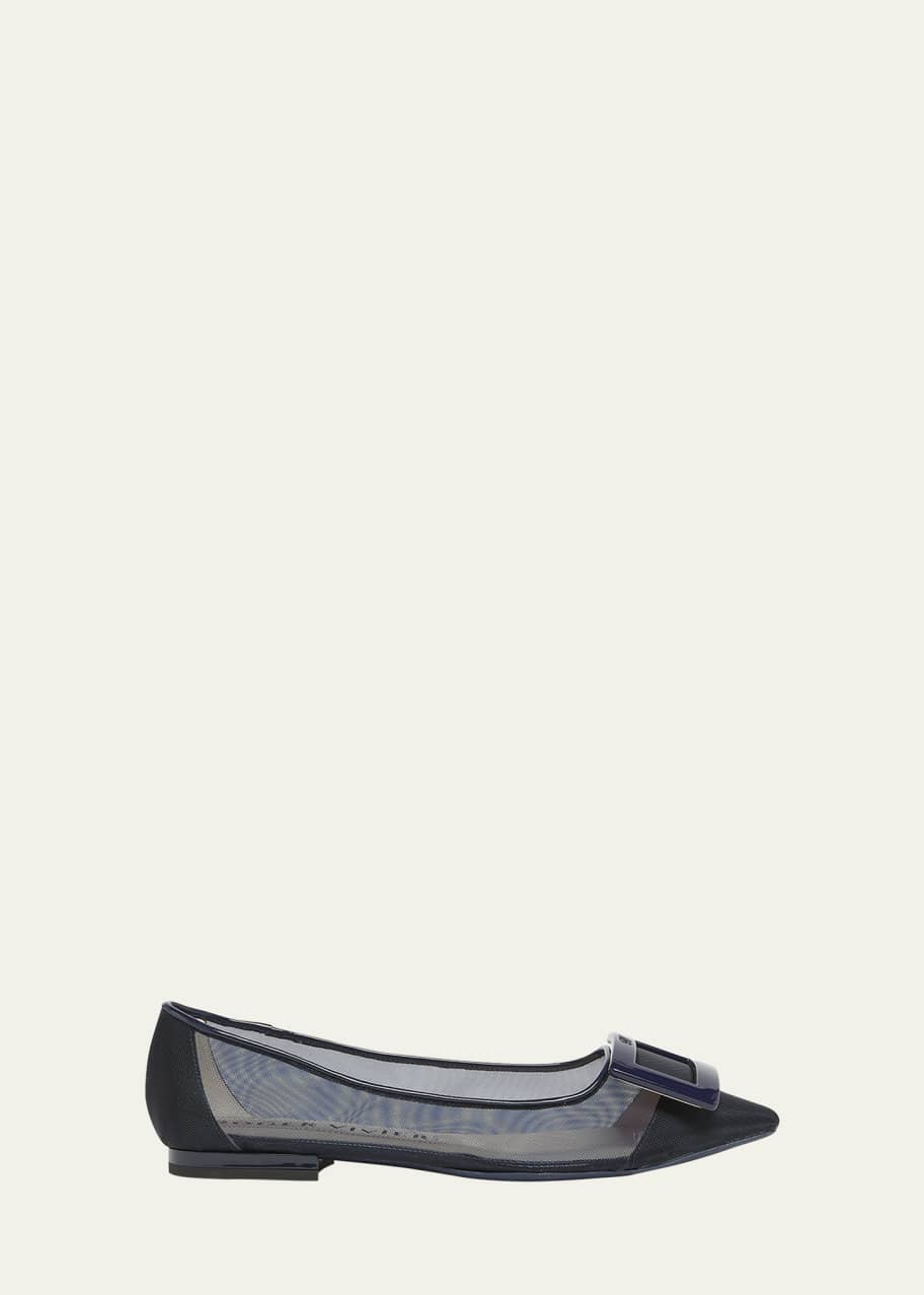 Roger Vivier Gommettine Net Ballerina Flats - Bergdorf Goodman